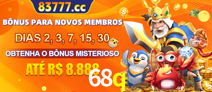 Anúncio dos benefícios para Membro VIP Sênior na plataforma 68q, incluindo bônus promocionais, semanais e mensais, ilustrado com o personagem Fortune Tiger.